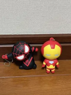 マーブルストラップ　アイアンマン　スパイダーマン