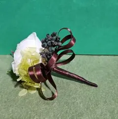 ブートニア❤ホワイトローズ❤プリザーブドフラワー