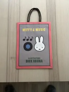 【ミッフィー】MIFFY&MUSIC　ミュージック　ノベルティ　紙袋　ショッパー