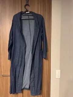 デニム ロングカーディガン M