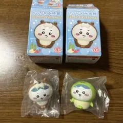 ちいかわ水族館ミニソフビフィギュアコレクション ウミガメ、コツメカワウソハチワレ