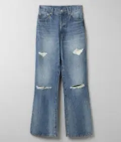 JEANASIS クラッシュデニムルーズパンツ M