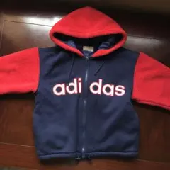 adidasアディダス デサント 中綿ジャケット140cm アウター 赤青