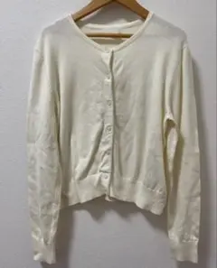 H&M カーディガン　 M レディース　アイボリー　レイヤード　春