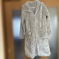 グレー フード付き ルームウェア M-L