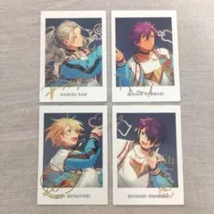 あんスタ ぱしゃっつ サイン入り ４点 乱凪砂 乙狩アドニス 白鳥藍良 仙石忍