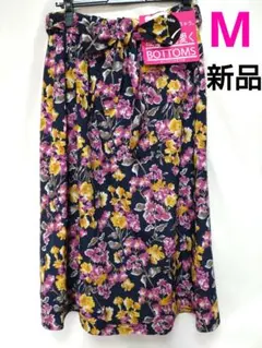 新品　マタニティ　リバーシブル　スカート　花柄　M