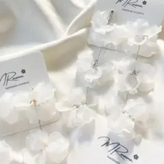 結婚式 3連イヤリング シルバー
