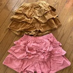 フリルキュロットスカート2点セット