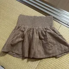 ROXY ブラウン フレアスカート S/Mのサムネイル