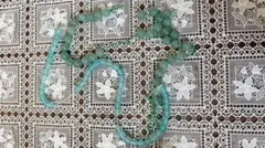 アクアマリン風ビーズとクリスタルパーツセット