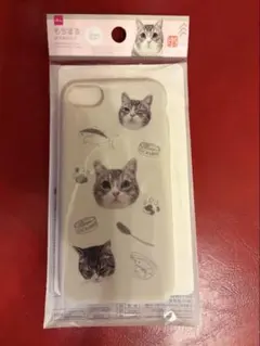 可愛いネコ　もちまる日記　スマホケース 新品iPhone SE/8/7のサムネイル