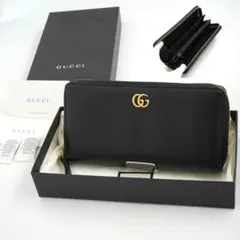 未使用品 GUCCI 771154 ジップウォレット ブルー 箱付 117 - メルカリ