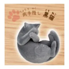 まぶしいにゃん2 フロッキーフィギュア ガチャ 両手隠し 黒猫