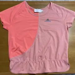 アディダスバイステラ マッカートニー　サーモンピンク　半袖シャツM