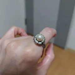 ヴィンテージ パールリング　約12号