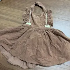 ブラウンコーデュロイスカート サイズ80