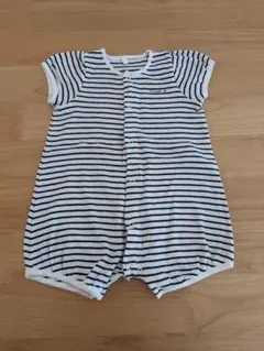 プチバトー　半袖ショートロンパース　6m 67cm