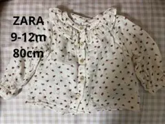 ZARA 花柄ブラウス