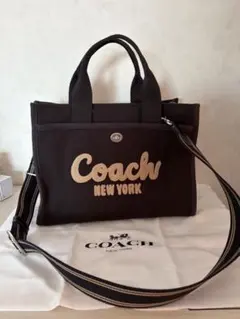新品同様✨COACH コーチ カーゴトート CP158 2WAY A4 ブラック