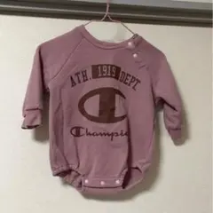 キッズ(23)Champion ロンパース ピンク 80㎝