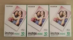 【新品未使用】FUJIFILM instax mini チェキフィルム ×3個