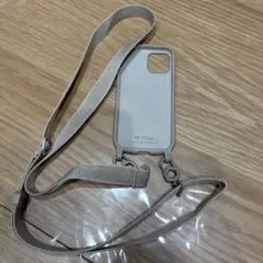 iFace ショルダーストラップ付きスマホケース ベージュ　iPhone12