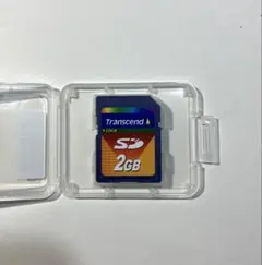 transcend 2GB SDカード、ケース付