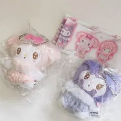 マイメロ　クロミ　ぬいぐるみ　ボールチェーン