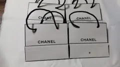CHANEL　シャネル ショップ袋　ショッパー 4枚セット 　紙袋　ホワイト