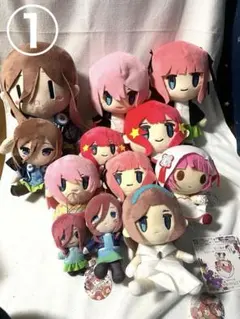 五等分の花嫁 ぬいぐるみ クッション イラストボード まとめ売り 15点