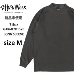 【シャカウェア】新品未使用 7.5oz ガーメントダイ 無地 ロンT スミ M