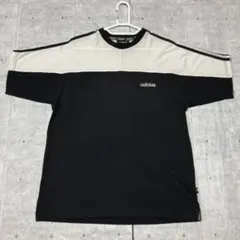 00s Y2K adidas 刺繍ロゴ 半袖Tシャツ フットボールTシャツ
