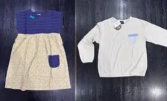 【新品】大人可愛い♪ワンピース＆ロンTセット 120〜130サイズ 送料込