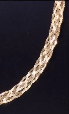 k18 小豆チェーン☆エスカルゴ、チェーン☆ネックレス50cm - メルカリ