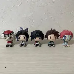 鬼滅の刃 一番くじ 上弦の参 F賞 ちょこのっこフィギュア 全種 コンプセット