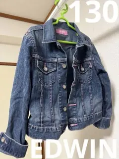 EDWIN SOMETHING デニム　ジャケット　女の子