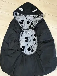 ミッキーマウス フード付きおくるみ　ベビーカー　抱っこ紐　寒さ対策