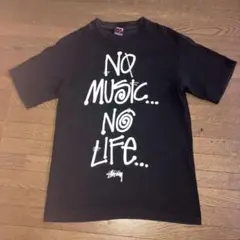 S stussy x タワーレコード 半袖 Tシャツ 黒 ステューシー タワレコ