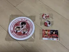 くら寿司　ハイキュー!! コラボ　オリジナル寿司皿 缶バッジ カード