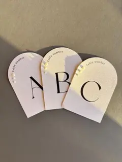 テーブルナンバー12枚　※スタンド付き