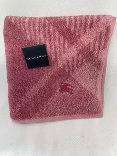☆BURBERRY ピンクチェック柄 タオルハンカチ