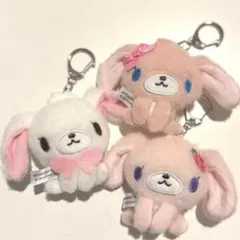 シュガーバニーズ　ぬいぐるみキーホルダー　しろうさ　ももうさ　ストロベリーうさ