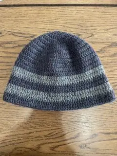 クラッシャーハット　ビーニー　バケットハットクロッシェハット　男女兼用　メランジ