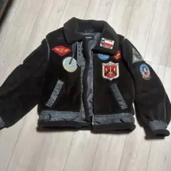 AVIREX ボアジャケット ミリタリーワッペン L