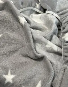 あったかワンタッチシーツ　シングルサイズ　星柄　 グレー 灰色