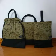 ①恐竜柄☆入園・入学3点セット