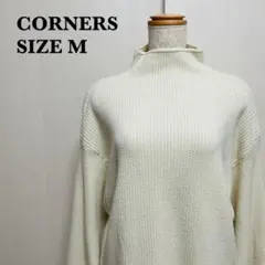 CORNERS コーナーズ ハイネック ニット セーター リブ編み【122】