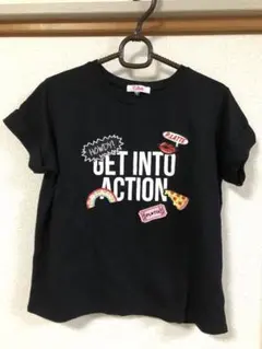 ピンクラテ　Tシャツ半袖黒　Sサイズ