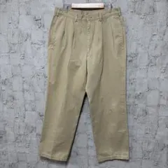 【NEWYORKER】ニューヨーカー 2タックパンツ コットンチノパン Mのサムネイル